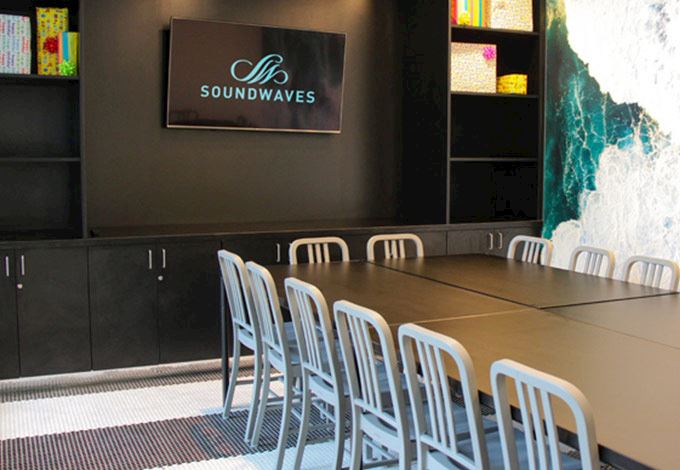 party room at SoundWaves in Nashville, RN party room at SoundWaves in Nashville, RN